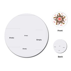 xmas - Playing Cards Single Design (Round)
