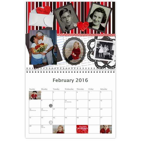 Grandma Groubert s Calendar 2016 B By Summer Feb 2016