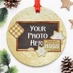 Grandma Cookie Ornament - Round Ornament (Two Sides)