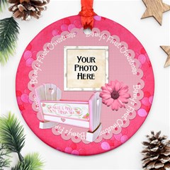 Baby Girl Ornament - Round Ornament (Two Sides)