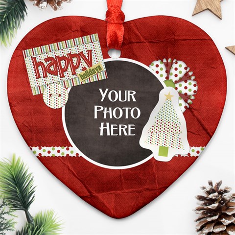 Happy Holidays Heart By Lisa Minor Front