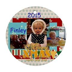 2015 Finley - Round Ornament (Two Sides)