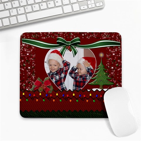 Christmas Memories Large Mousepad By Lil Front