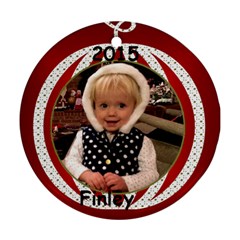 2015 Finley - Round Ornament (Two Sides)