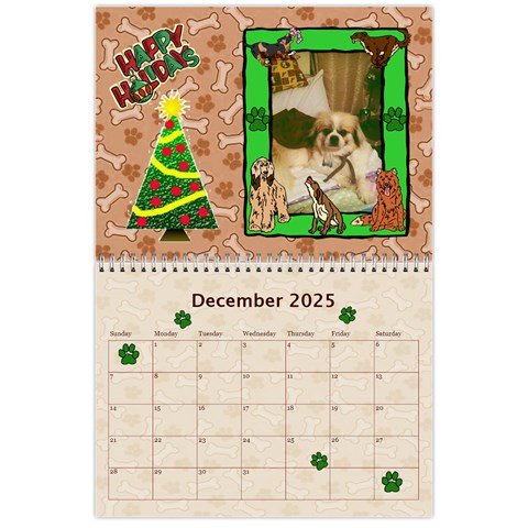 Dog Calender 2025 By Joy Johns Dec 2025