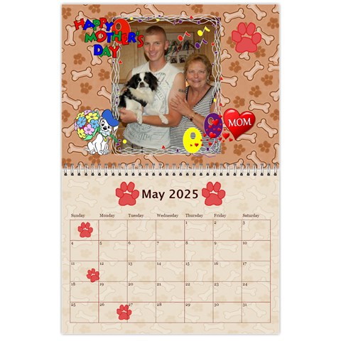 Dog Calender 2025 By Joy Johns May 2025