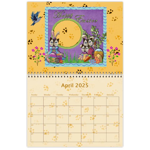 Cat Calender 2025 By Joy Johns Apr 2025