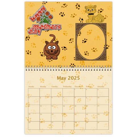 Cat Calender 2025 By Joy Johns May 2025