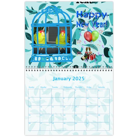 Pet Bird Calendar, 2025 By Joy Johns Jan 2025