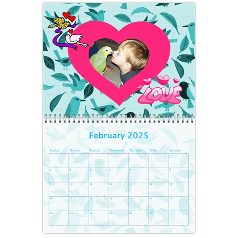 Pet Bird Calendar, 2025 By Joy Johns Feb 2025