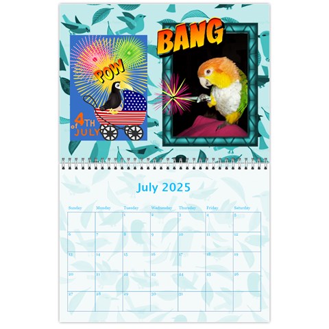 Pet Bird Calendar, 2025 By Joy Johns Jul 2025