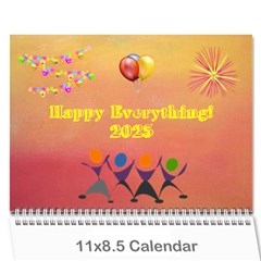 Happy Everything, 2025 - Wall Calendar 11  x 8.5  (12-Months)