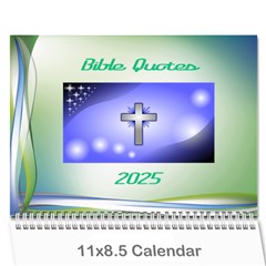  Bible Quotes Calendar, 2025 - Wall Calendar 11  x 8.5  (12-Months)