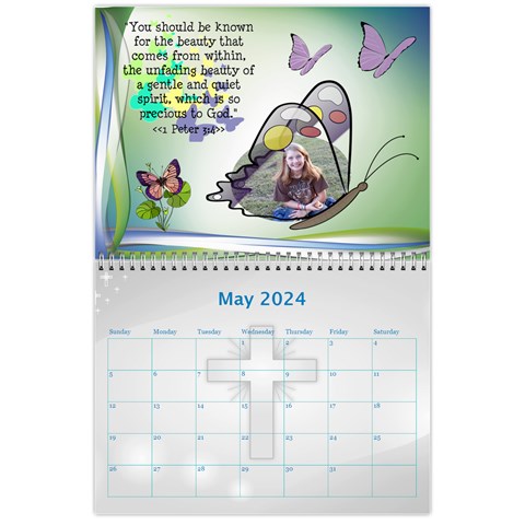 Bible Quotes Calendar, 2024 By Joy Johns May 2024