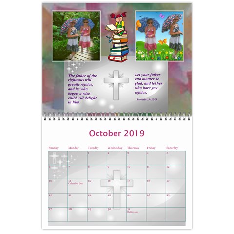 Children s Bible Calendar By Joy Johns Oct 2019
