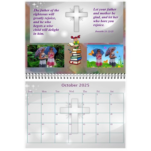 Childrens Bible Verse Mini Calendar By Joy Johns Oct 2025