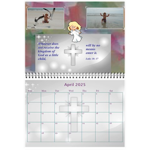 Childrens Bible Verse Mini Calendar By Joy Johns Apr 2025