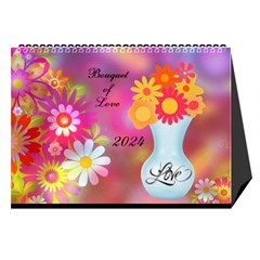 bouquet of love desk calender - Desktop Calendar 8.5  x 6 