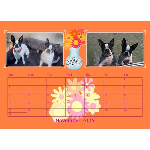 Bouquet Of Love Desk Calender By Joy Johns Nov 2025