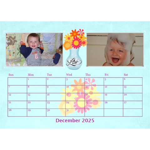 Bouquet Of Love Desk Calender By Joy Johns Dec 2025