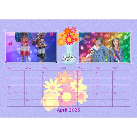 Bouquet Of Love Desk Calender By Joy Johns Apr 2025