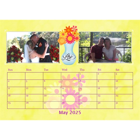 Bouquet Of Love Desk Calender By Joy Johns May 2025