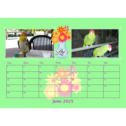Bouquet Of Love Desk Calender By Joy Johns Jun 2025