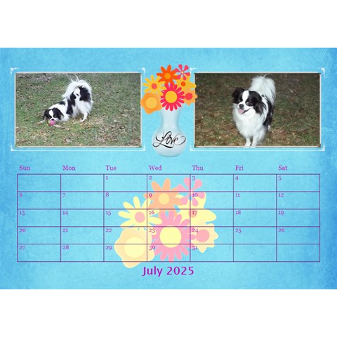 Bouquet Of Love Desk Calender By Joy Johns Jul 2025