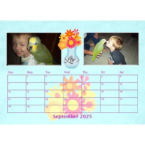 Bouquet Of Love Desk Calender By Joy Johns Sep 2025