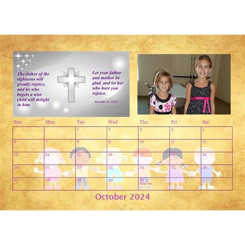 Children s Bible Verses Desktop Calendar By Joy Johns Oct 2024