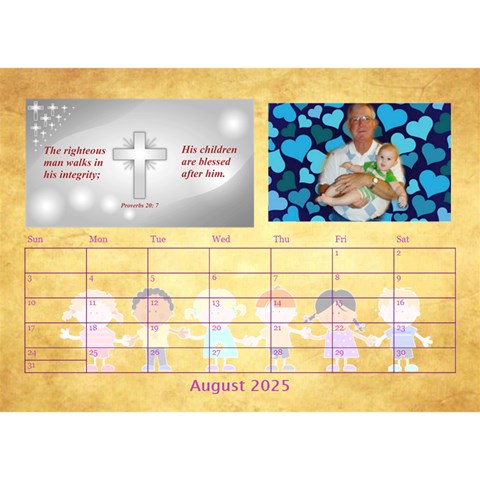 Children s Bible Verses Desktop Calendar By Joy Johns Aug 2025