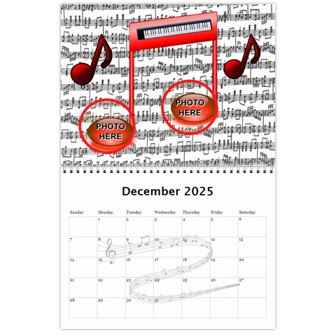 Music Calendar 2025 By Joy Johns Dec 2025