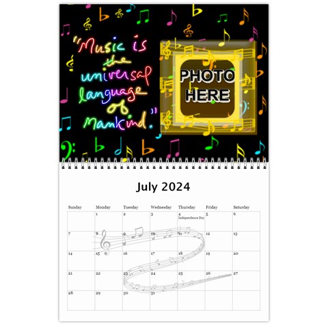 Music Calendar 2024 By Joy Johns Jul 2024