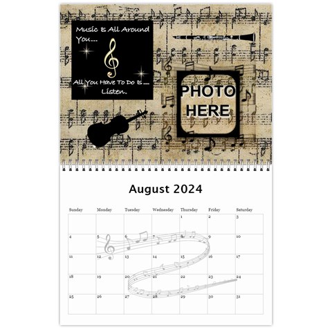 Music Calendar 2024 By Joy Johns Aug 2024