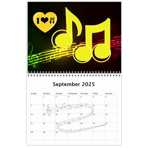Music Calendar 2025 By Joy Johns Sep 2025