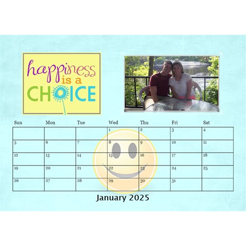 Happy Face Desk Calender By Joy Johns Jan 2025