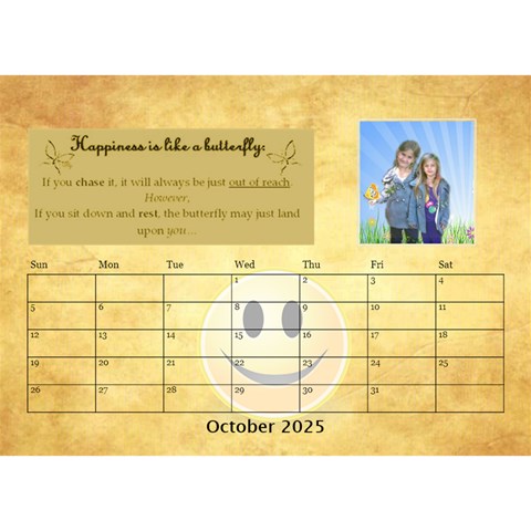 Happy Face Desk Calender By Joy Johns Oct 2025