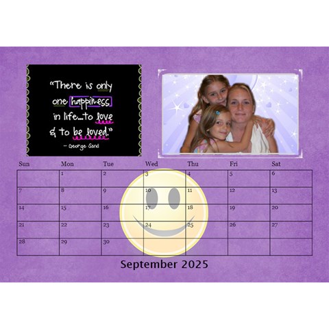 Happy Face Desk Calender By Joy Johns Sep 2025