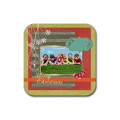 xmas - Rubber Coaster (Square)