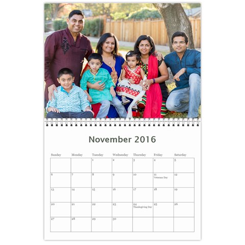 Calendar 2016 By Sreelatha Nov 2016