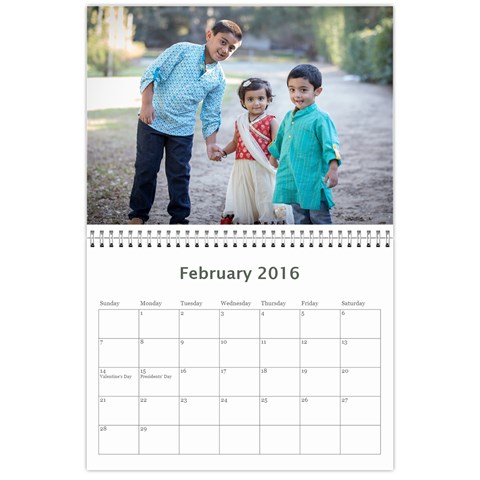 Calendar 2016 By Sreelatha Feb 2016