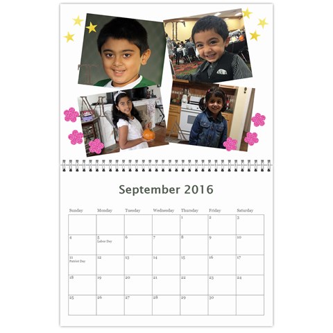 Calendar 2016 Mummy By Sreelatha Sep 2016