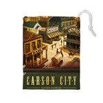 Carson City tiles - Drawstring Pouch (Large)