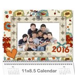 My calander2016嫲嫲 - Wall Calendar 11  x 8.5  (12-Months)