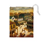 Carson City tiles two sided - Drawstring Pouch (Large)