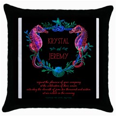 Throw Pillow Case (Black)