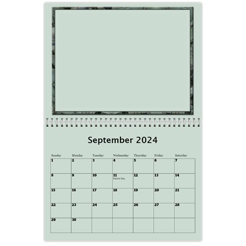 Green Frame Male 2024 Calendar (any Year) By Deborah Sep 2024