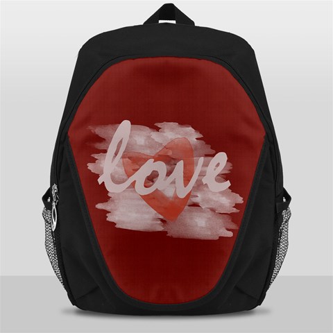 Cute Bright Red Watercolor Love Heart By Lucy Front
