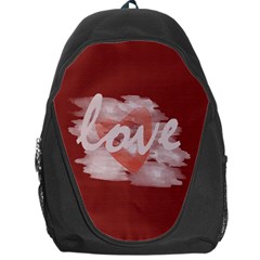 Cute Bright Red Watercolor Love Heart - Backpack Bag