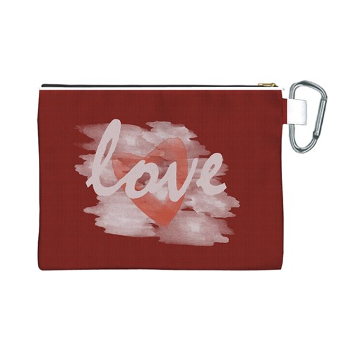 Cute Bright Red Romantic Watercolor Love Heart By Lucy Back